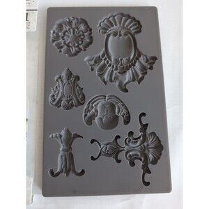IOD "Baroque 2" Decor Mould Mold Craft Clay Resin Iron Orchid Designs Retired